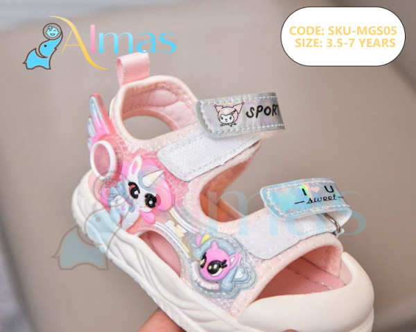 Unicorn Cartoon Baby Sandals – Soft & Trendy