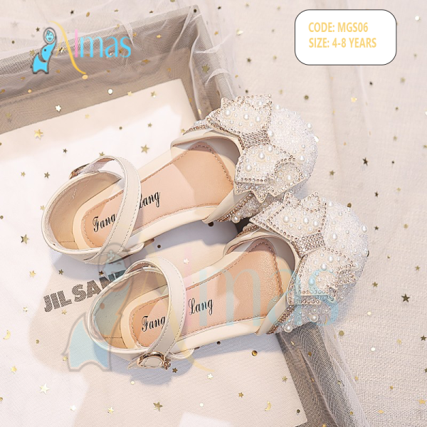 Pearl Bow Princess Sandal – Luxury Party Wear - Image 2
