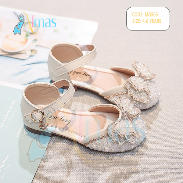 Pearl Bow Princess Sandal – Luxury Party Wear - Image 4